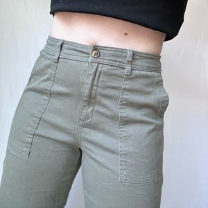 Olive Green Cargo Pants